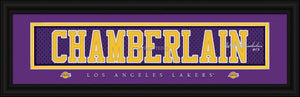 Los Angeles Lakers Wilt Chamberlain Print - Signature 8''x24'' - Prints Charming