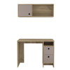 Aramis Office Set - Light Oak+Taupe - Depot E-Shop