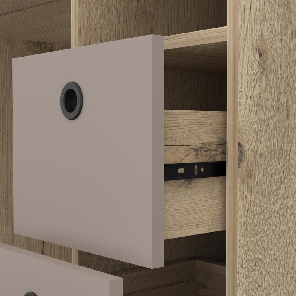 Aramis Office Set - Light Oak+Taupe - Depot E-Shop