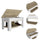 DEPOT E-SHOP Saturn Storage Table, One Flexible Table Shelf, Four Legs, Low Shelf, Internal Storage-Light Oak/White, For Bedroom - Depot E-Shop