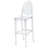 Commerical Seating Products RPC Clear Kage Barstool with back - CSP