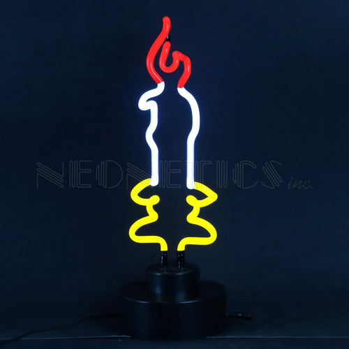 Candle Neon Sculpture
