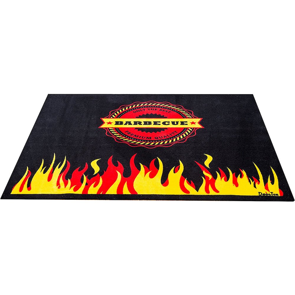 Flame Design Fire Retardant BBQ Mat - 39'' x 60'' - Floortex