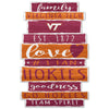 Virginia Tech Hokies Sign 11x17 Wood Family Word - WinCraft