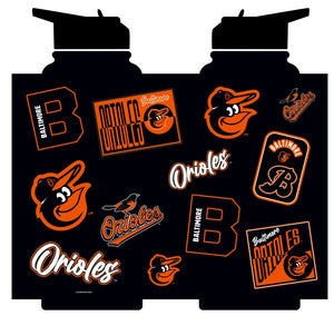 Baltimore Orioles Quencher Bottle 34oz Stainless Steel Dreamweave - Logo Brands