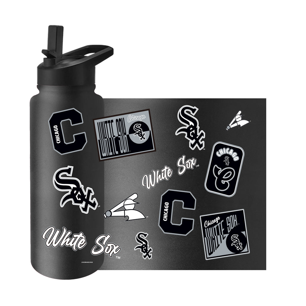 Chicago White Sox Quencher Bottle 34oz Stainless Steel Dreamweave - Logo Brands