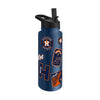 Houston Astros Quencher Bottle 34oz Stainless Steel Dreamweave - Logo Brands