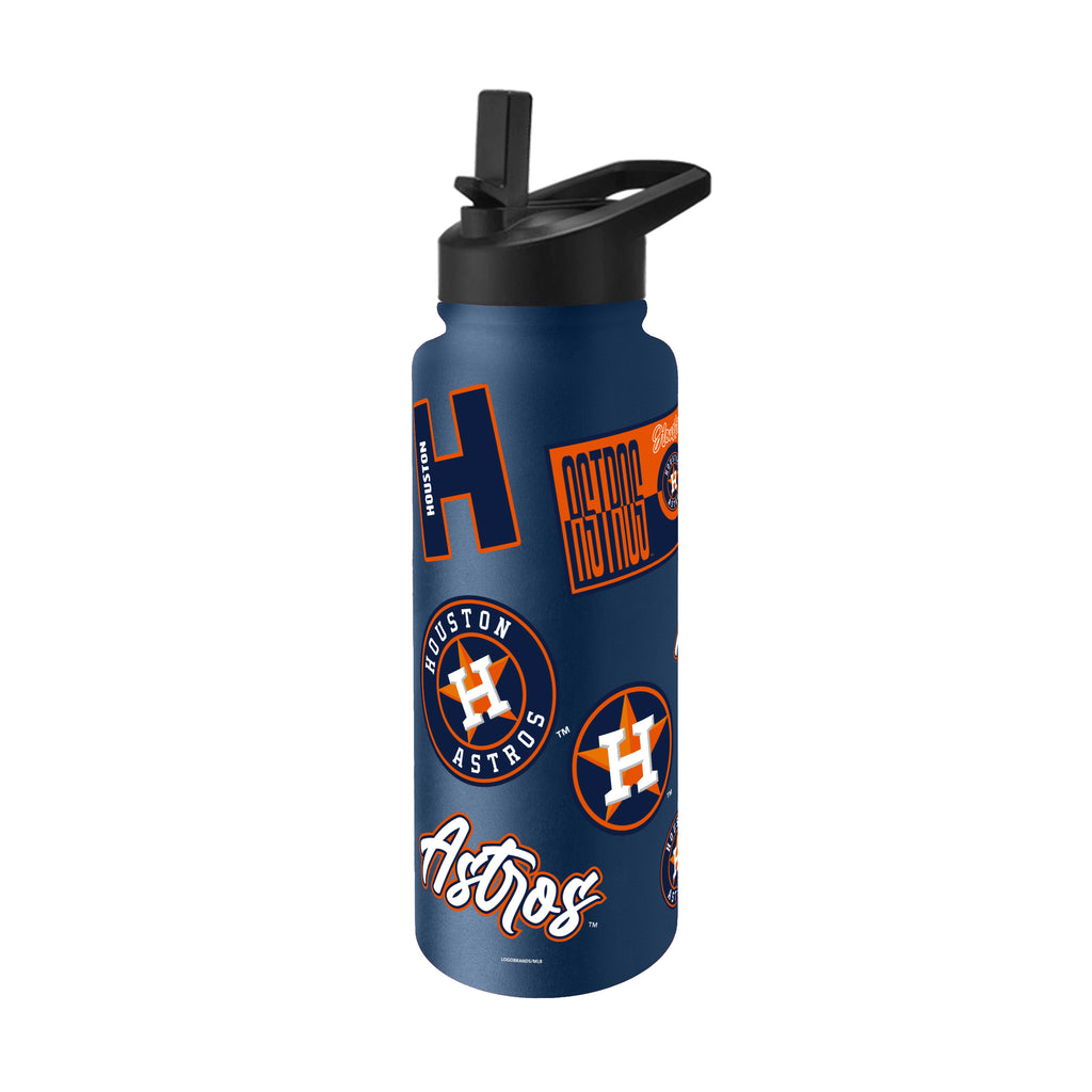 Houston Astros Quencher Bottle 34oz Stainless Steel Dreamweave - Logo Brands