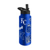 Kansas City Royals Quencher Bottle 34oz Stainless Steel Dreamweave - Logo Brands
