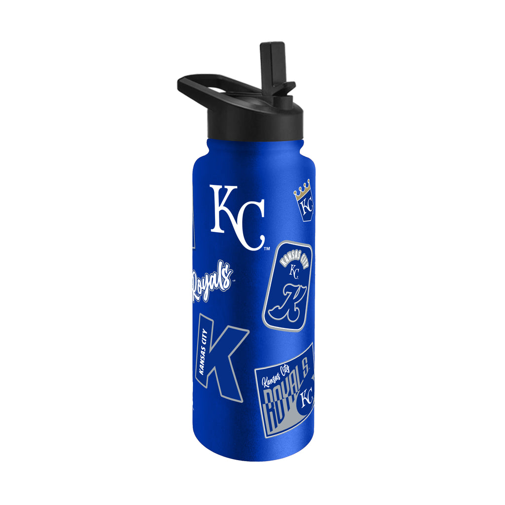 Kansas City Royals Quencher Bottle 34oz Stainless Steel Dreamweave - Logo Brands