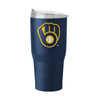 Milwaukee Brewers Tumbler 30oz Flipside Powder Coat - Logo Brands