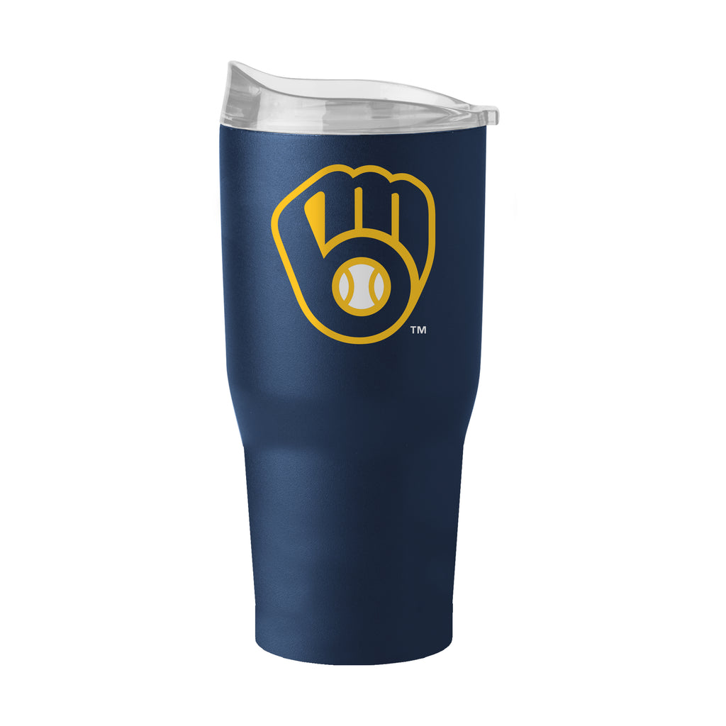Milwaukee Brewers Tumbler 30oz Flipside Powder Coat - Logo Brands