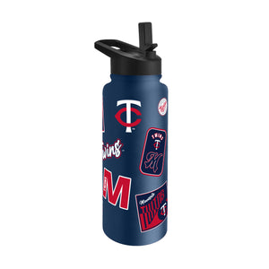 Minnesota Twins Quencher Bottle 34oz Stainless Steel Dreamweave - Logo Brands