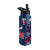 Minnesota Twins Quencher Bottle 34oz Stainless Steel Dreamweave - Logo Brands