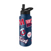 Minnesota Twins Quencher Bottle 34oz Stainless Steel Dreamweave - Logo Brands