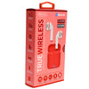 TW Earbuds w. Charging Case Coral Red - Sentry