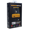 120 Watt Power Inverter Slim 12v DC to 110v AC with Outlet and 2 USB Ports PWD120 - PowerDrive