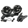 12 Volt Truck Dash Fan Dual Personal Cooling Fan with Mounting Clip RPSC8572 - RoadPro