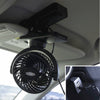 RoadPro RPUSBFAN Black 4-Inch Clip-on Fan for Vehicle or Desk USB Portable Mini Cooling Fan