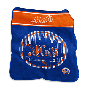 New York Mets Blanket 60x80 Raschel Throw - Logo Brands