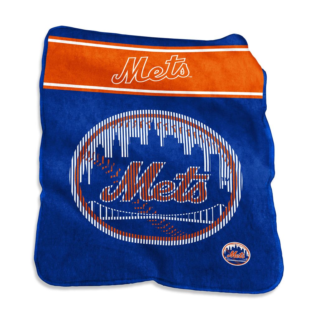 New York Mets Blanket 60x80 Raschel Throw - Logo Brands