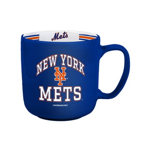 New York Mets Coffee Mug 15oz Stripe Design - Logo Brands