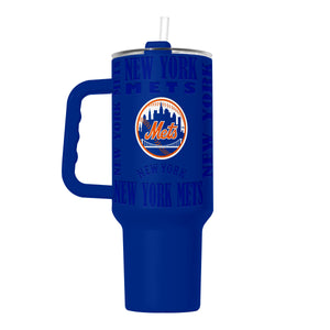 New York Mets Tumbler 40oz Powder Coat Replay - Logo Brands