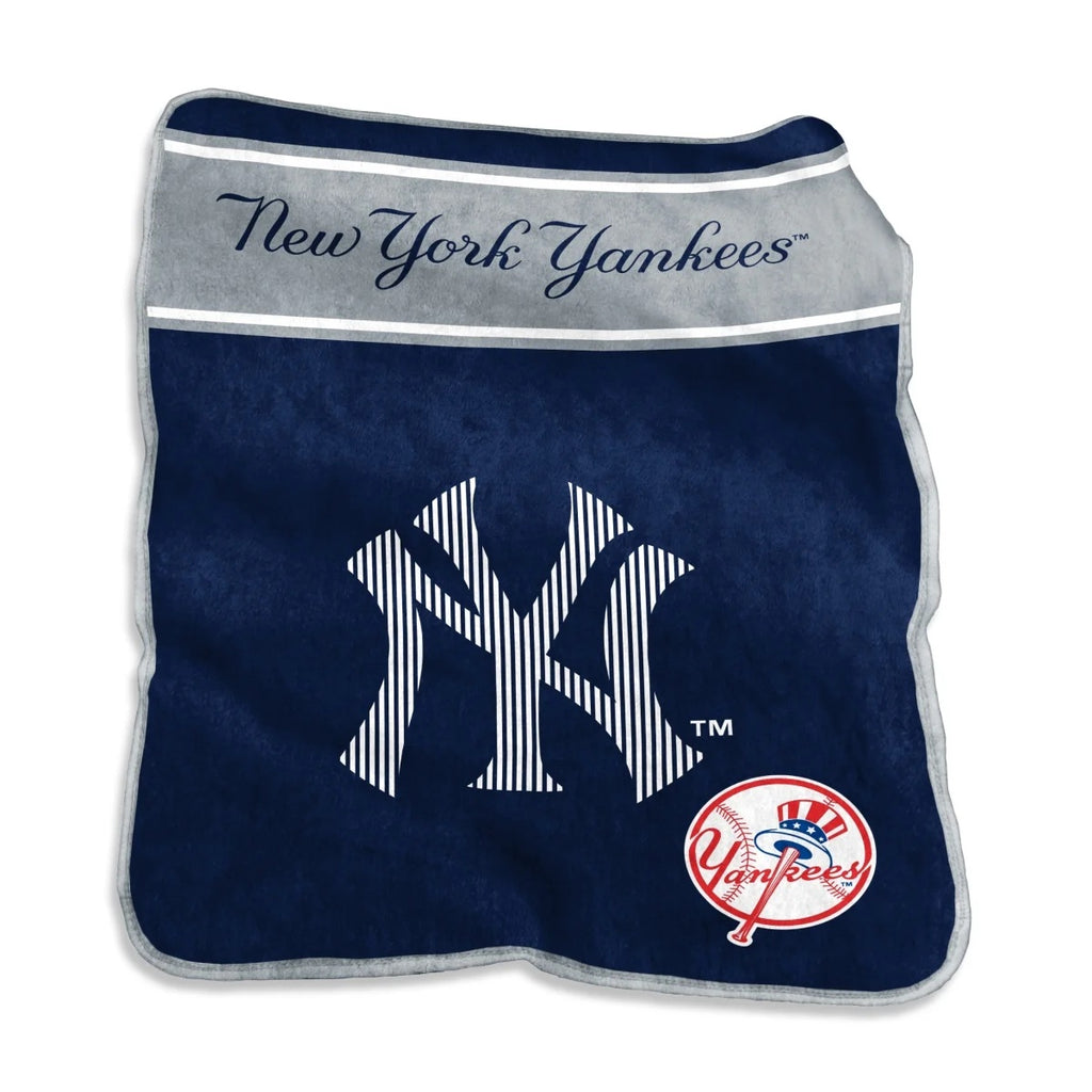 New York Yankees Blanket 60x80 Raschel Throw - Logo Brands