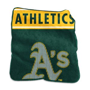 Oakland Athletics Blanket 60x80 Raschel Throw - Logo Brands