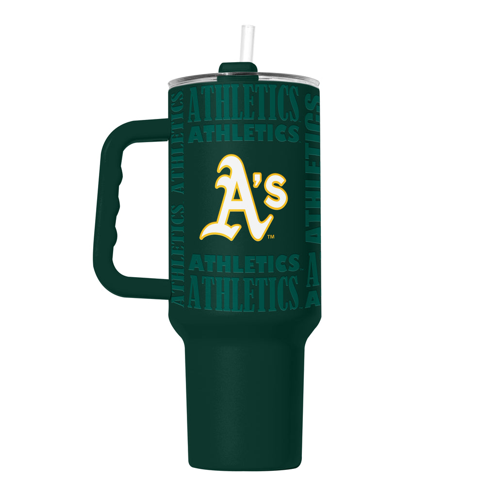 Oakland Athletics Tumbler 40oz Powder Coat Replay - Logo Brands