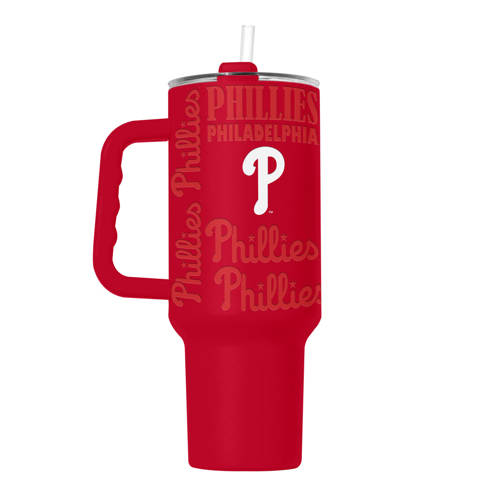 Philadelphia Phillies Tumbler 40oz Powder Coat Replay - Logo Brands