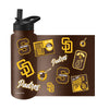 San Diego Padres Quencher Bottle 34oz Stainless Steel Dreamweave - Logo Brands