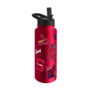 St. Louis Cardinals Quencher Bottle 34oz Stainless Steel Dreamweave - Logo Brands