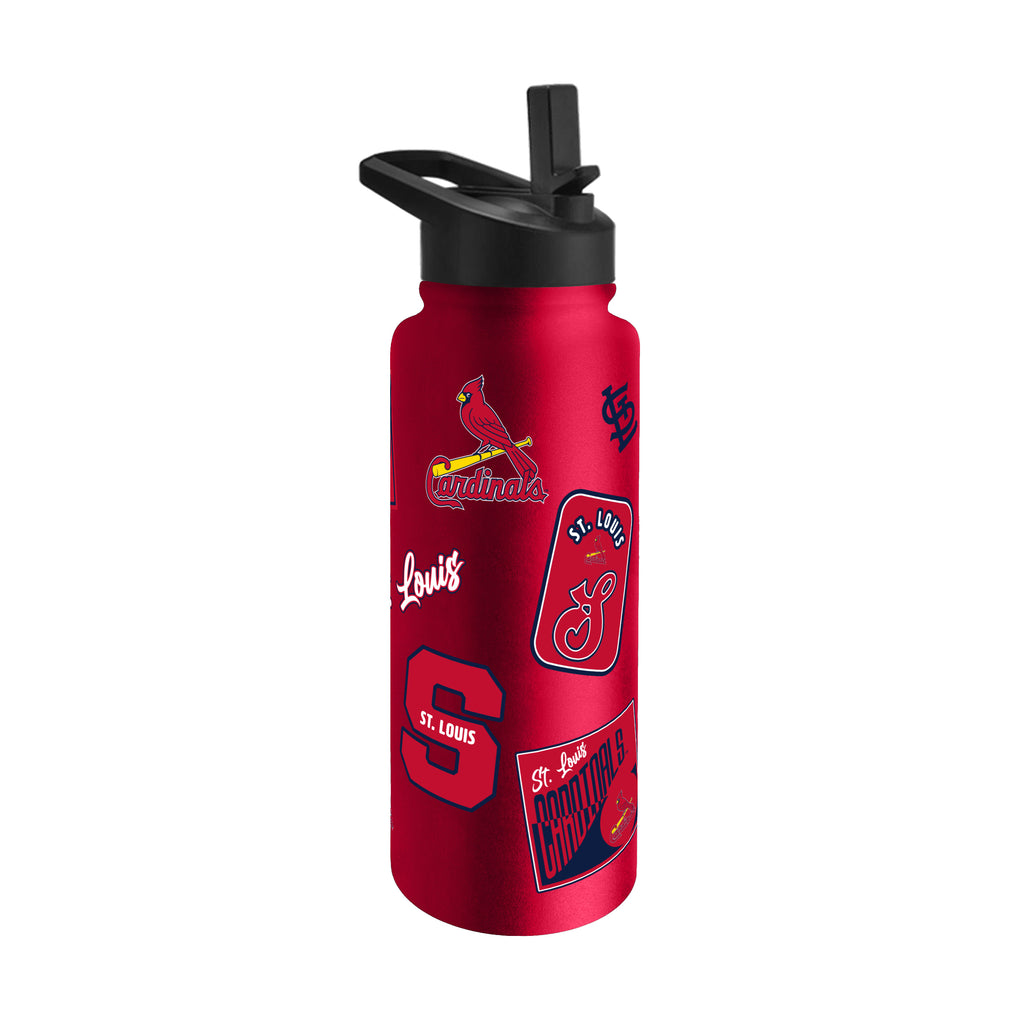St. Louis Cardinals Quencher Bottle 34oz Stainless Steel Dreamweave - Logo Brands