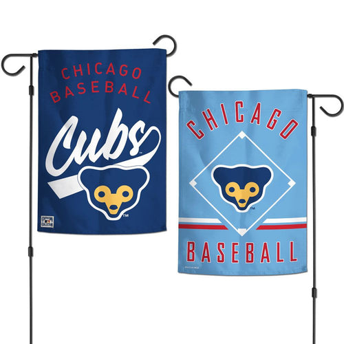 Chicago Cubs Flag 12x18 Garden Style 2 Sided Vintage Logo - WinCraft