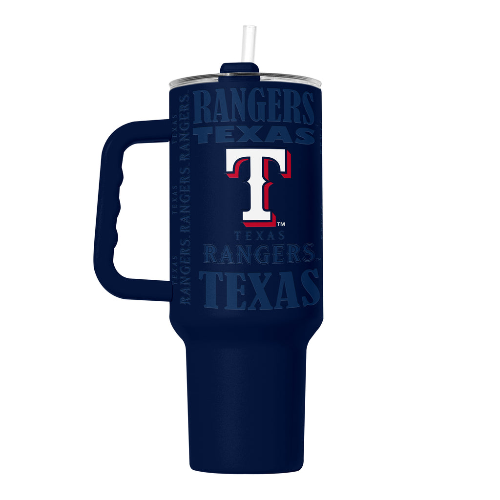 Texas Rangers Tumbler 40oz Powder Coat Replay - Logo Brands