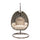 Beige Wicker Hanging Egg Swing Chair - LeisureMod