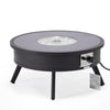 Walbrooke Patio Round Fire Pit and Tank Holder - LeisureMod