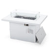 Chelsea Patio Modern Aluminum Propane Fire Pit Table - LeisureMod