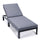 Chelsea Modern Outdoor Chaise Lounge Chair With Cushions - LeisureMod