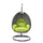 Charcoal Wicker Hanging Egg Swing Chair - LeisureMod