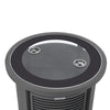 Walbrooke Grey Patio Round Tank Holder with Slats Design - LeisureMod