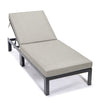 Chelsea Modern Outdoor Chaise Lounge Chair With Cushions - LeisureMod