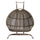 LeisureMod Wicker Hanging Double Egg Swing Chair  EKDBG-57BU