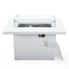 Chelsea Patio Modern Aluminum Propane Fire Pit Table - LeisureMod