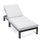 Chelsea Modern Outdoor Chaise Lounge Chair With Cushions - LeisureMod