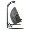 LeisureMod Wicker Hanging Double Egg Swing Chair  EKDCH-57DGR