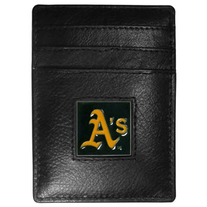 Oakland Athletics Wallet Leather Money Clip Card Holder CO - Siskiyou