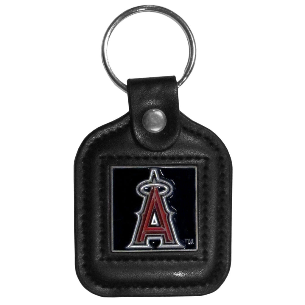 Los Angeles Angels Key Ring Square Leather CO - Siskiyou