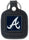 Atlanta Braves Key Ring Square Leather - Siskiyou